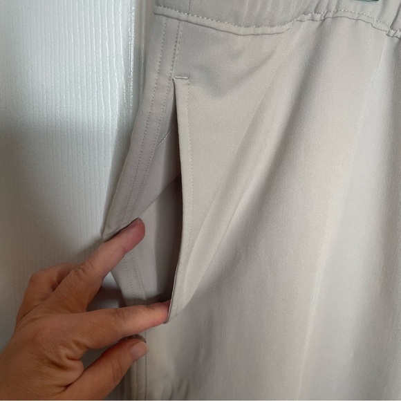 Figs Pisco Basic Scrub Pants in Slate Gray with Neon Yellow Drawstring 4XLR - Picture 8 of 11